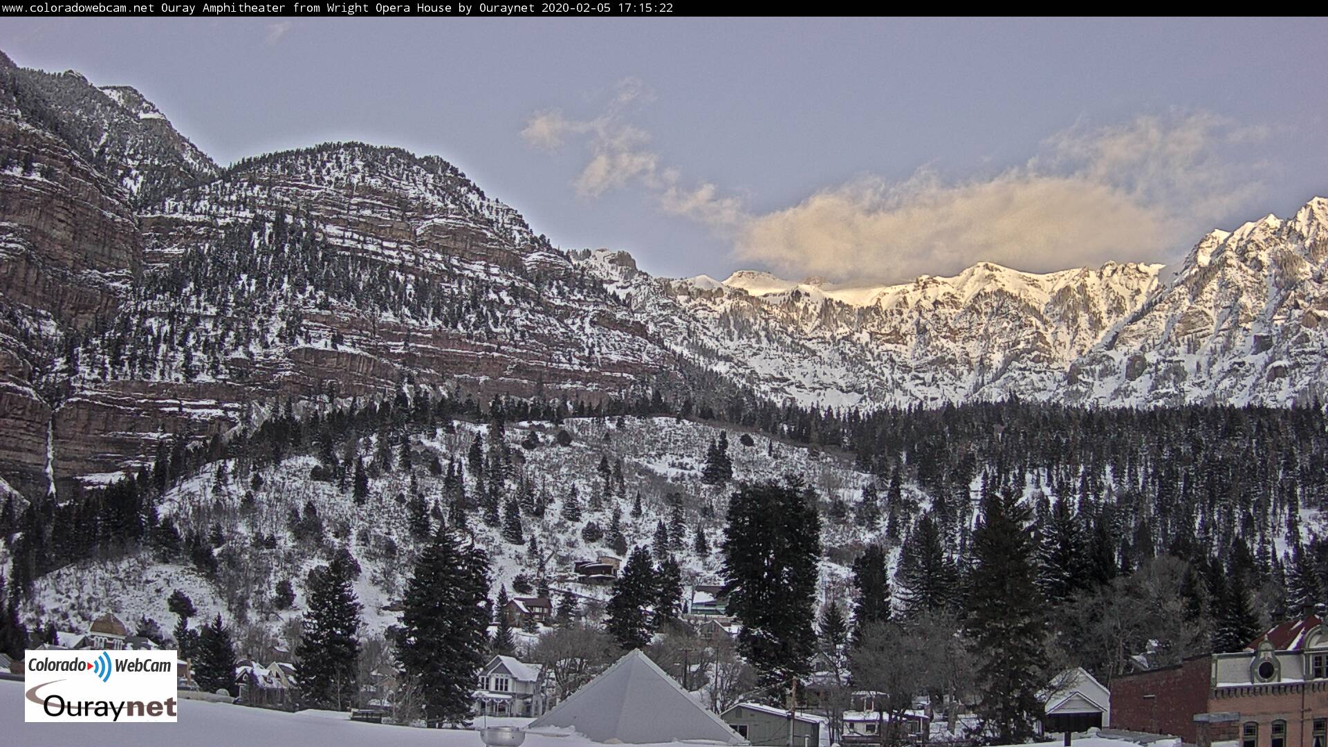 Ouray Colorado cam Ouray Amphitheater from Wright Opera House by